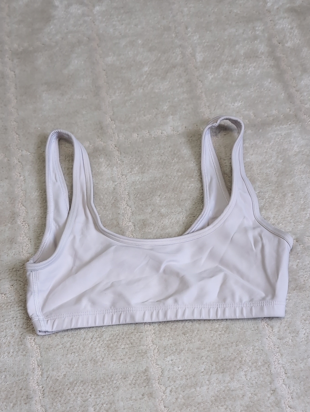 TNA White Scoop Support Bralette